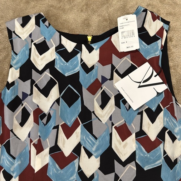 NWT Diane Von Furstenberg Carpreena Geometric Patterned Mini Dress - Picture 3 of 11